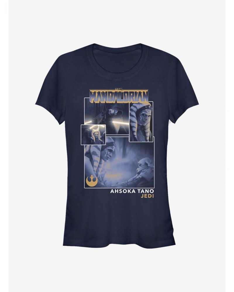 Star Wars The Mandalorian Ahsoka Tano Scenes Girls T-Shirt $7.60 T-Shirts