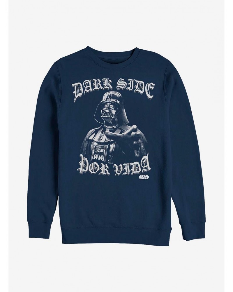 Star Wars Dark Side Por Vida Sweatshirt $11.51 Sweatshirts