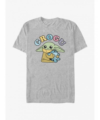 Star Wars The Mandalorian Grogu Cutie Frog T-Shirt $5.59 T-Shirts