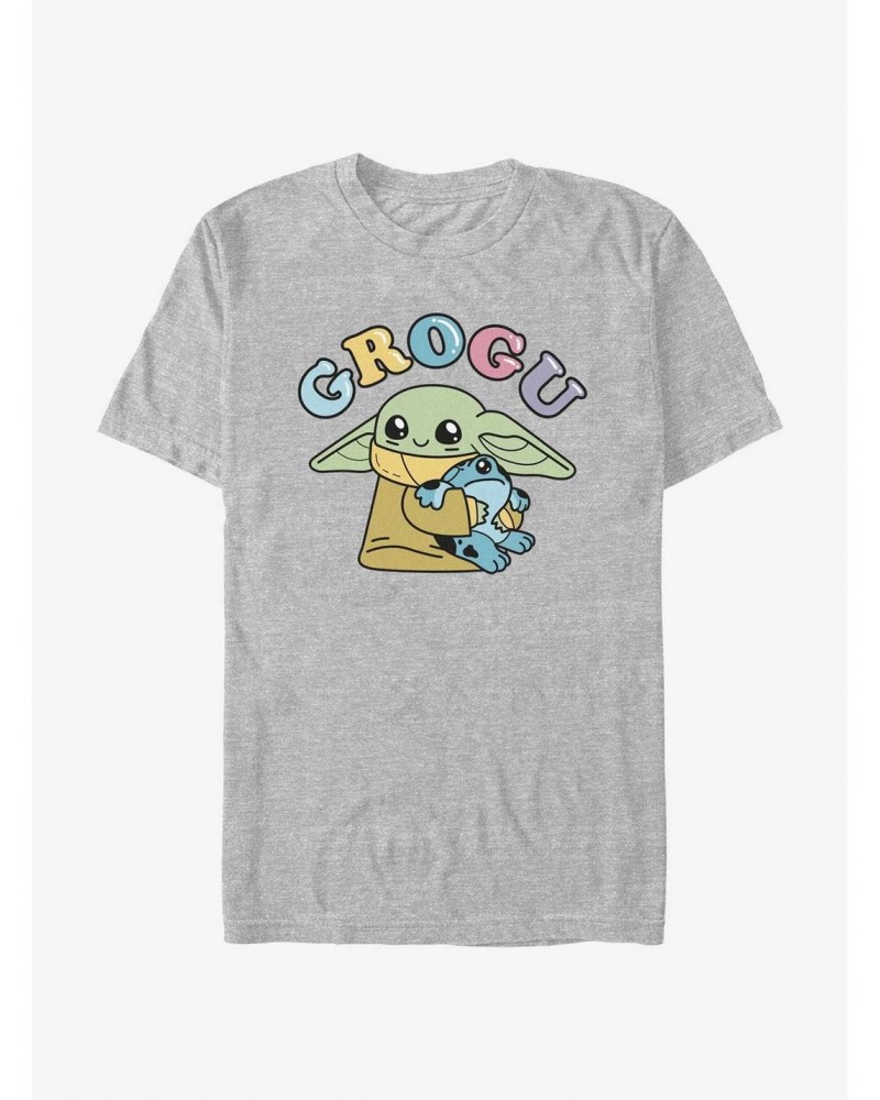 Star Wars The Mandalorian Grogu Cutie Frog T-Shirt $5.59 T-Shirts