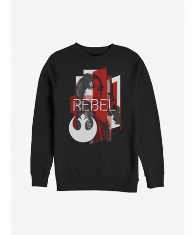 Star Wars Jyn Geometric Rebel Emblem Print Sweatshirt $12.40 Sweatshirts