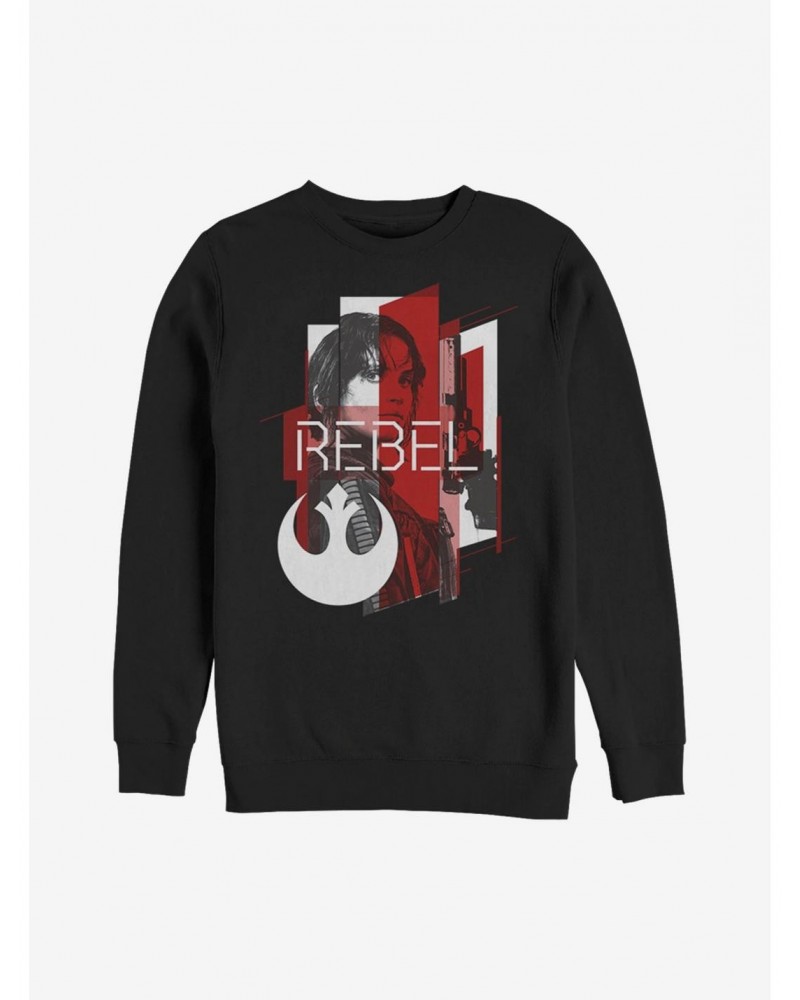 Star Wars Jyn Geometric Rebel Emblem Print Sweatshirt $12.40 Sweatshirts