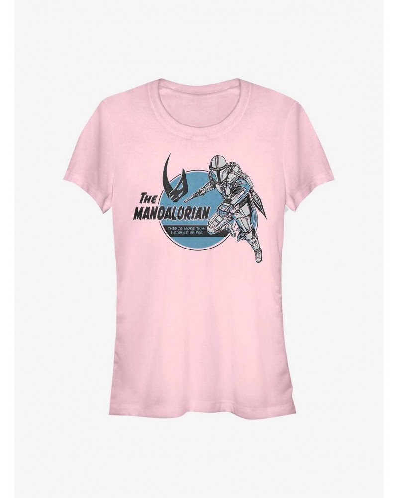 Star Wars The Mandalorian Jetpack More Than I Signed Up For Girls T-Shirt $6.80 T-Shirts