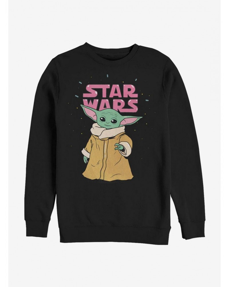 Star Wars The Mandalorian The Child Stance Crew Sweatshirt $10.33 Sweatshirts