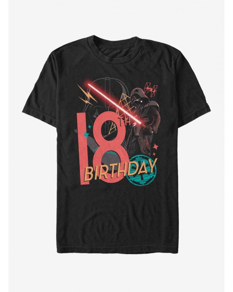 Star Wars Vader 18th B-Day T-Shirt $7.77 T-Shirts