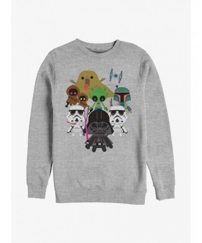 Star Wars All Villains Kawaii Sweatshirt $11.51 Sweatshirts