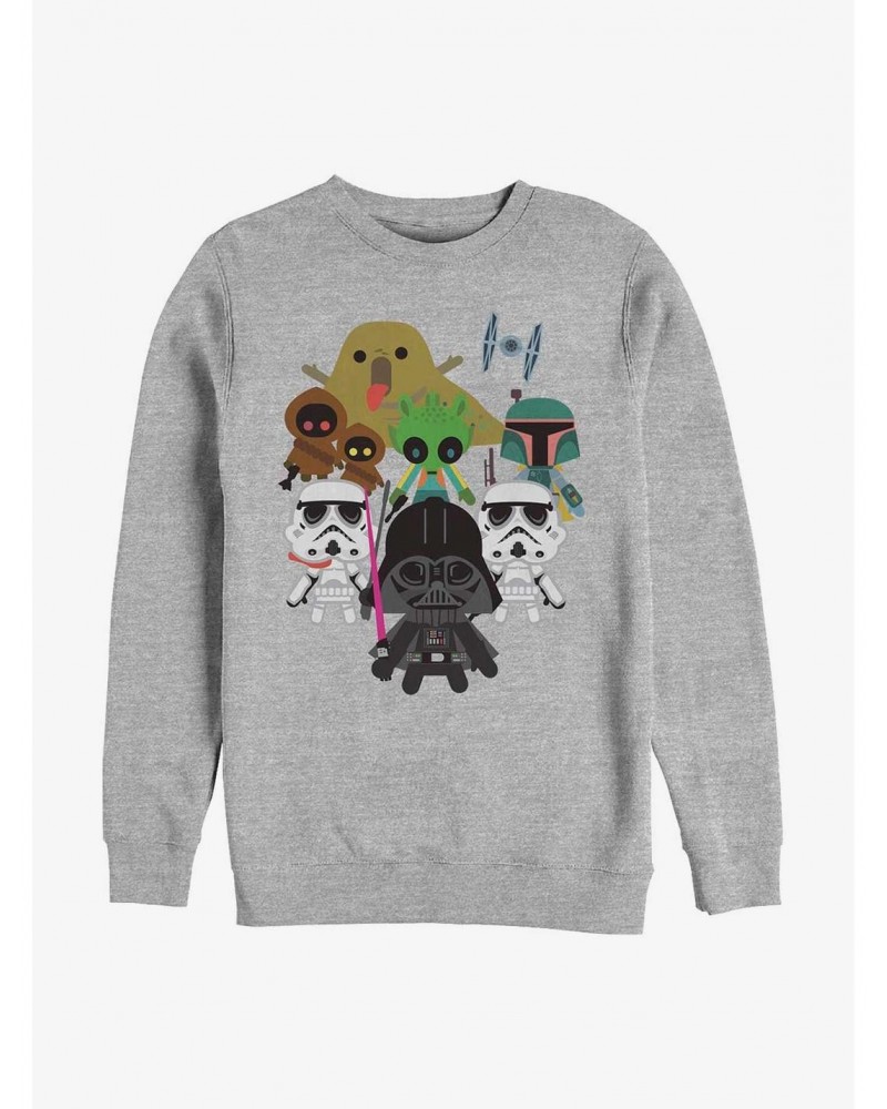 Star Wars All Villains Kawaii Sweatshirt $11.51 Sweatshirts