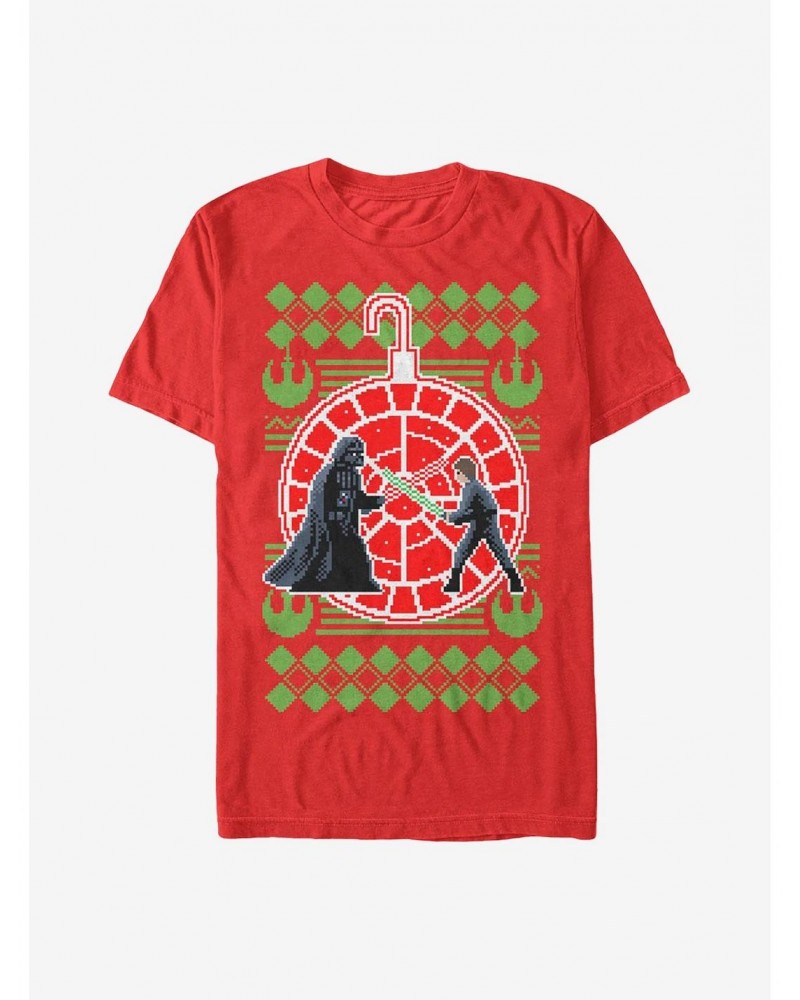 Star Wars Ugly Holiday Merry Duel T-Shirt $7.45 T-Shirts