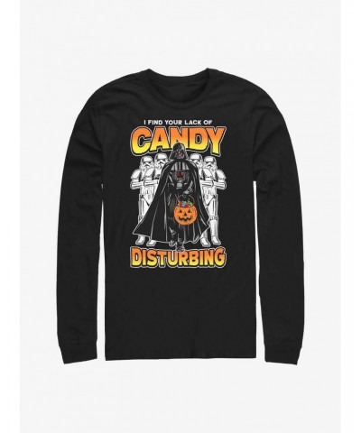 Star Wars Darth Vader Lack Of Candy Disturbing Long-Sleeve T-Shirt $8.69 T-Shirts