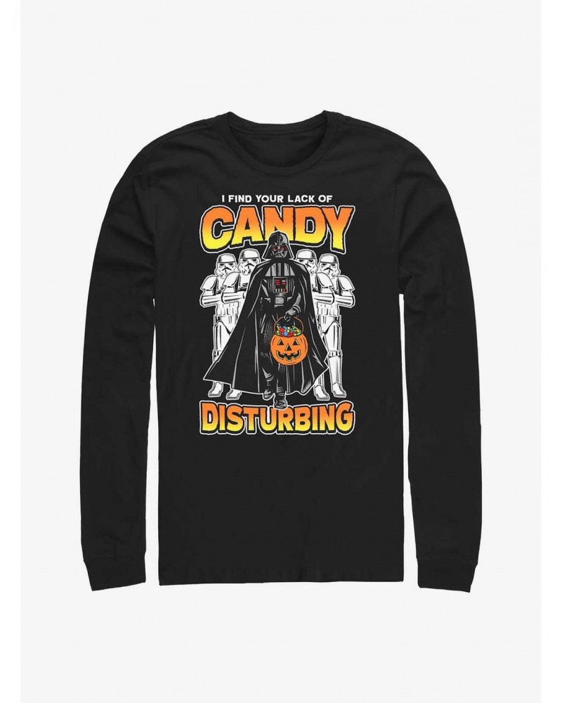 Star Wars Darth Vader Lack Of Candy Disturbing Long-Sleeve T-Shirt $8.69 T-Shirts