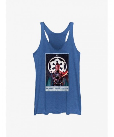 Star Wars Obi-Wan Kenobi Sister Tarot Card Girls Tank Top $9.53 Tops