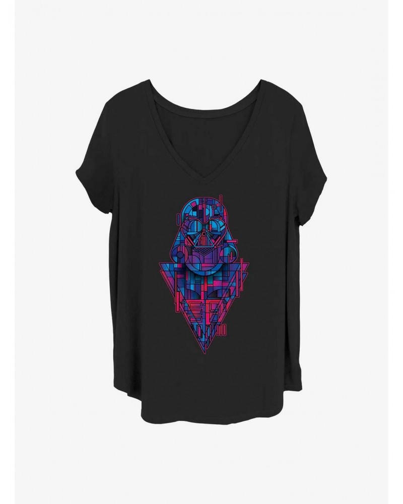 Star Wars Geo Vader Girls T-Shirt Plus Size $9.48 T-Shirts