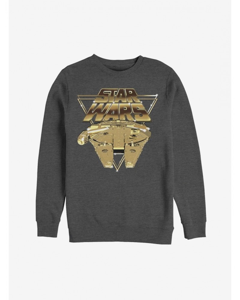 Star Wars Millennium Falcon Pixel Sweatshirt $9.15 Sweatshirts