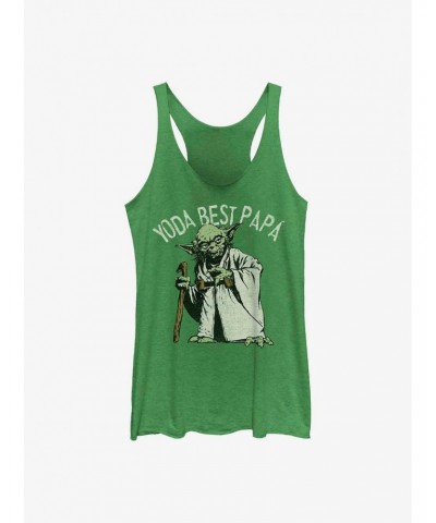 Star Wars Yoda Best Papa Girls Tank $10.36 Tanks