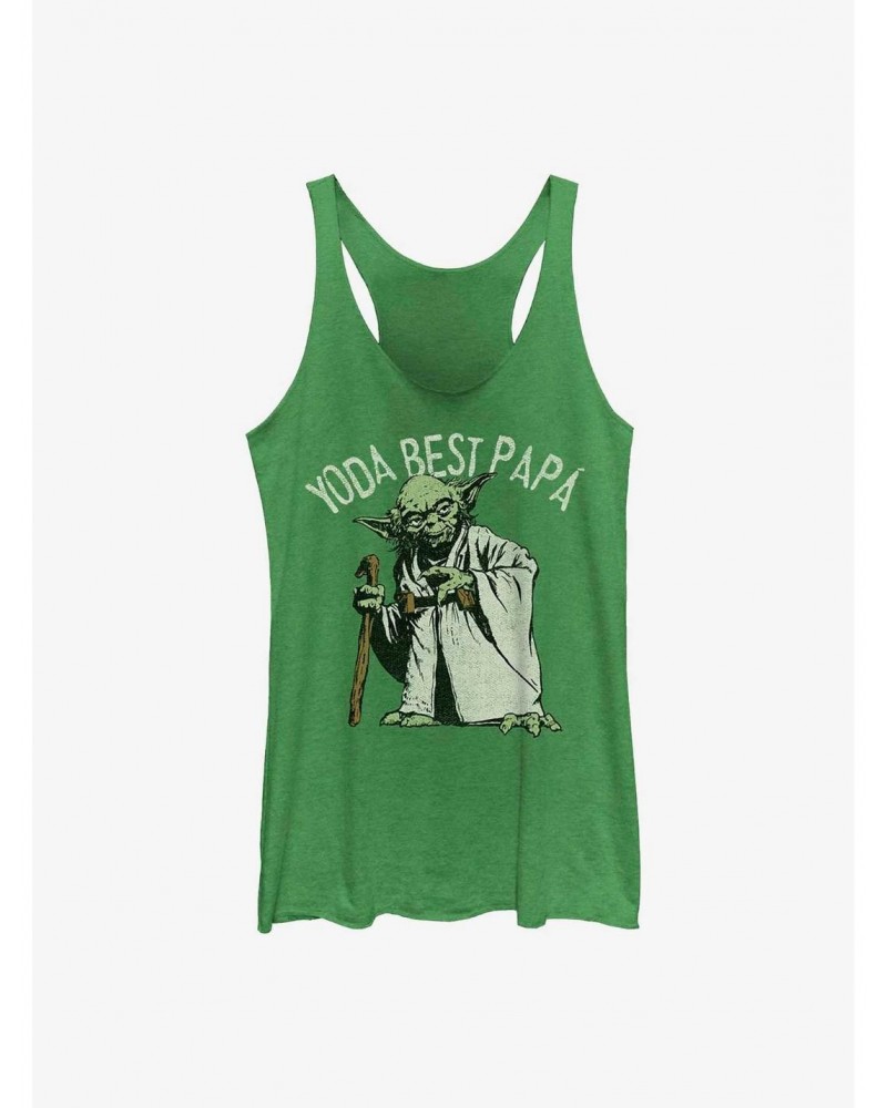 Star Wars Yoda Best Papa Girls Tank $10.36 Tanks