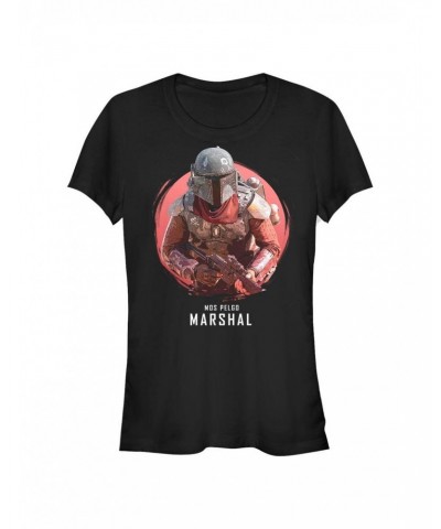 Star Wars The Mandalorian Nos Pelgo Marshal Girls T-Shirt $5.34 T-Shirts