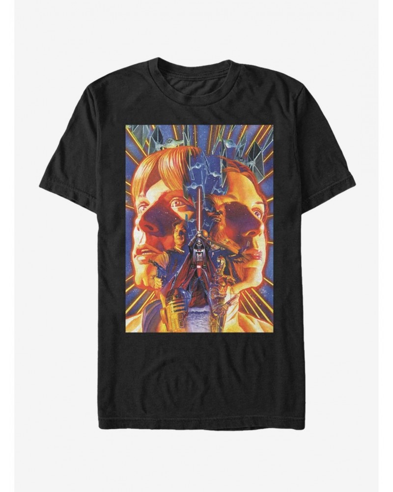 Star Wars Luke and Leia Face Off T-Shirt $6.52 T-Shirts