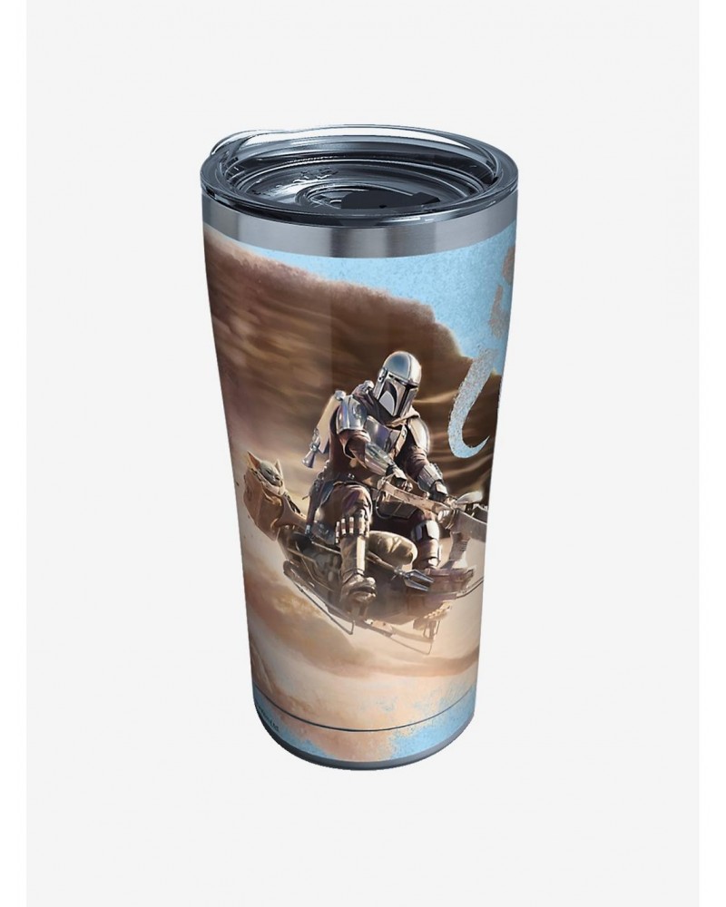 Star Wars The Mandalorian Desert Ride 20oz Stainless Steel Tumbler With Lid $11.52 Tumblers