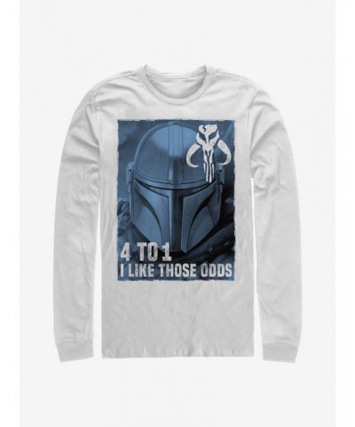 Star Wars The Mandalorian Good Odds Long-Sleeve T-Shirt $10.26 T-Shirts