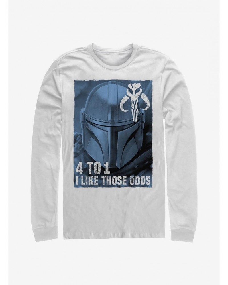 Star Wars The Mandalorian Good Odds Long-Sleeve T-Shirt $10.26 T-Shirts