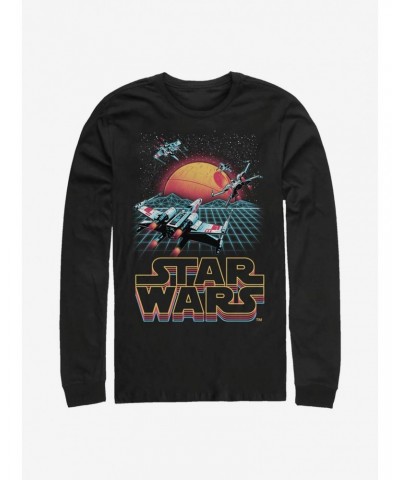 Star Wars Retro X-Wing Long-Sleeve T-Shirt $10.26 T-Shirts