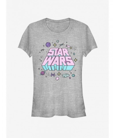 Star Wars Pop Out Logo Girls T-Shirt $7.77 T-Shirts