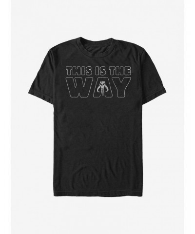 Extra Soft Star Wars The Mandalorian The Way Mando T-Shirt $9.20 T-Shirts