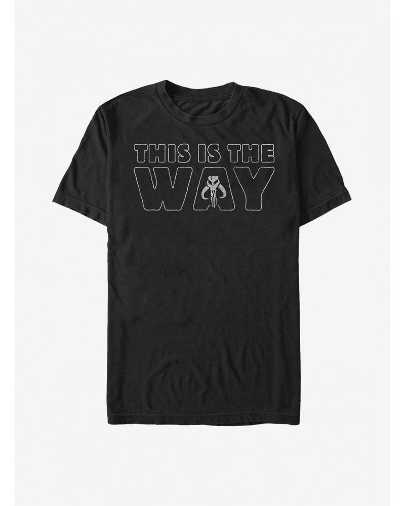 Extra Soft Star Wars The Mandalorian The Way Mando T-Shirt $9.20 T-Shirts