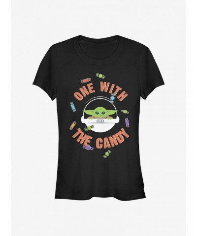 Star Wars The Mandalorian One With The Candy The Child Girls T-Shirt $7.12 T-Shirts