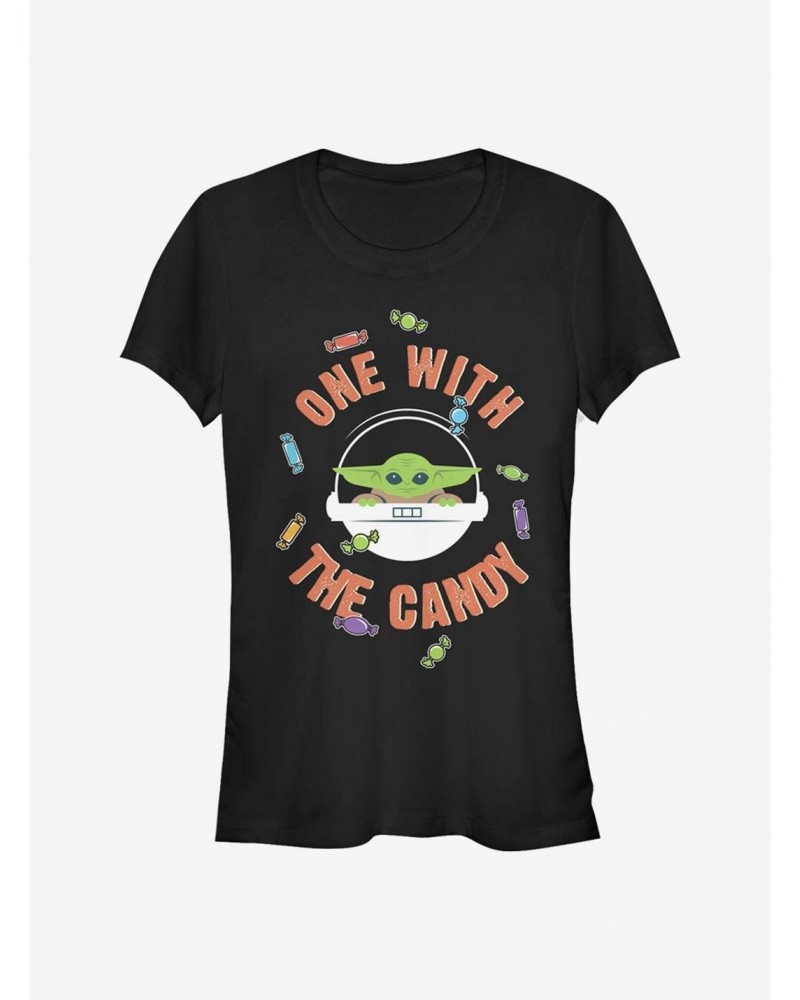 Star Wars The Mandalorian One With The Candy The Child Girls T-Shirt $7.12 T-Shirts