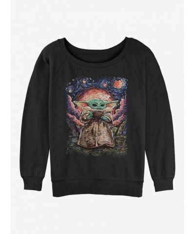 Star Wars The Mandalorian Sipping Starries Girls Slouchy Sweatshirt $14.76 Sweatshirts