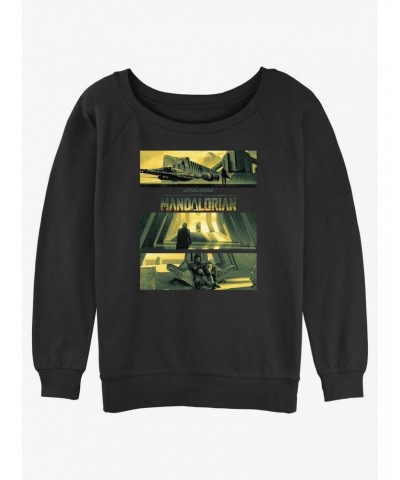 Star Wars The Mandalorian Bo-Katan's Castle On Kalevala Slouchy Sweatshirt $9.74 Sweatshirts