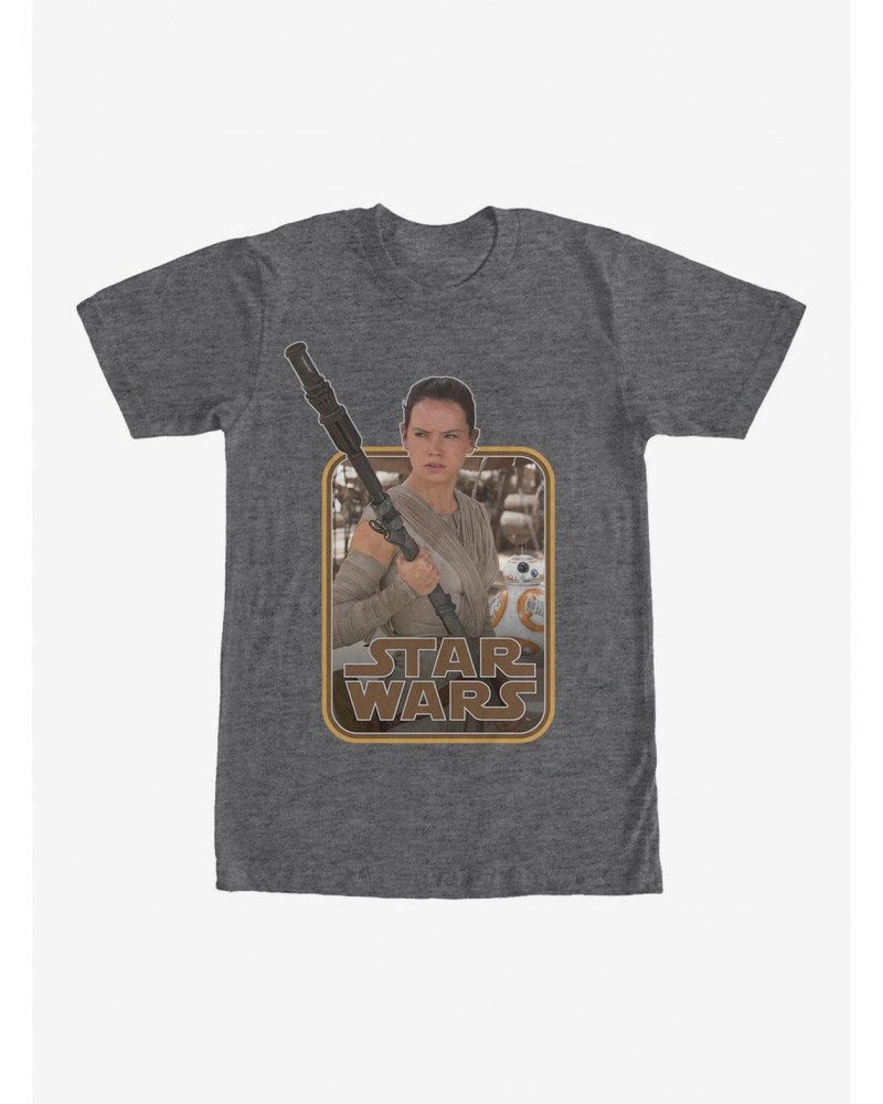 Star Wars Retro Rey and BB-8 T-Shirt $6.52 T-Shirts