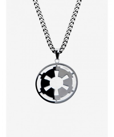 Star Wars Galactic Empire and Death Star Etched Small Pendant $17.50 Pendants