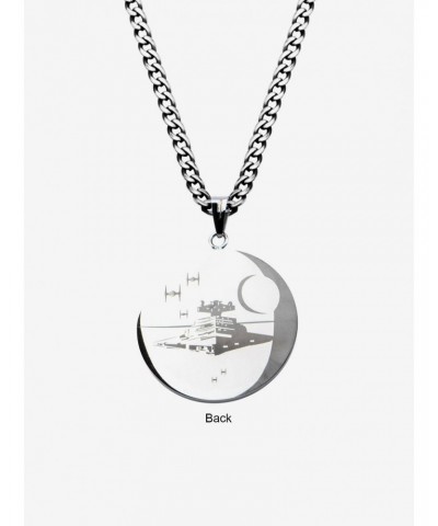 Star Wars Galactic Empire and Death Star Etched Small Pendant $17.50 Pendants