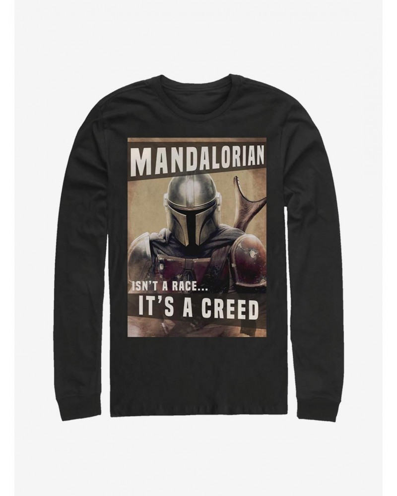 Star Wars The Mandalorian Creed Long-Sleeve T-Shirt $11.84 T-Shirts