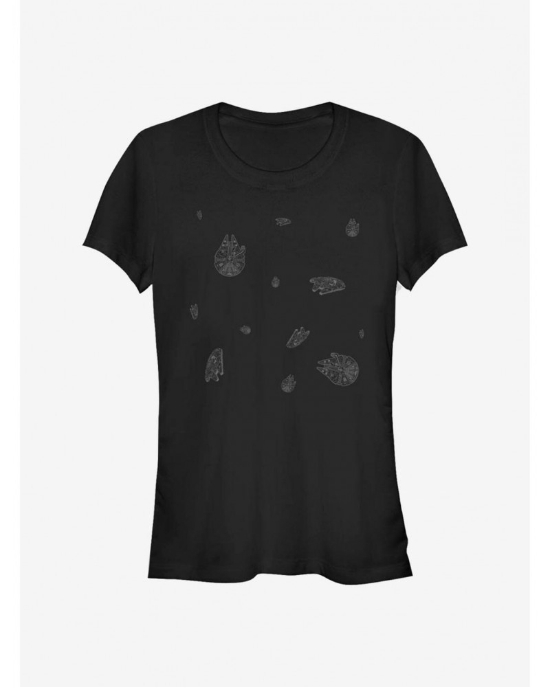 Star Wars Millennium Stamps Girls T-Shirt $5.02 T-Shirts