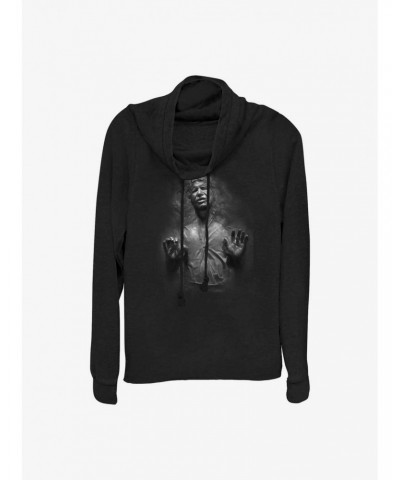 Star Wars Han Solo Carbonite Cowl Neck Long-Sleeve Top $17.96 Tops