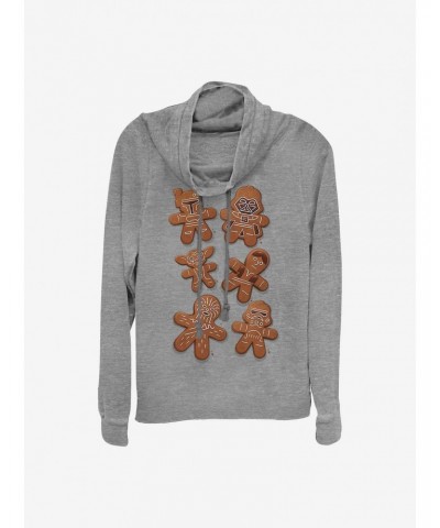 Star Wars Gingerbread Wars Holiday Cowl Neck Long-Sleeve Girls Top $13.65 Tops