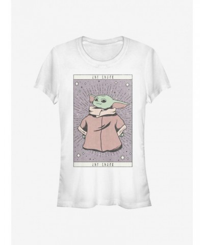 Star Wars The Mandalorian The Child Tarot Girls T-Shirt $5.34 T-Shirts