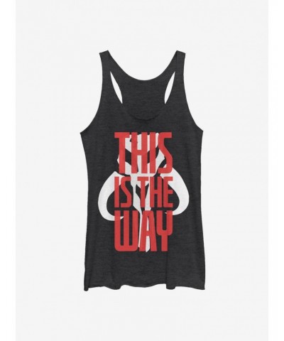 Star Wars The Mandalorian This Is The Way Text Girls Tank $8.50 Tanks