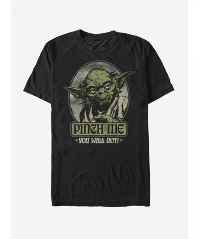 Star Wars Yoda Pinch Me You Will Not T-Shirt $4.97 T-Shirts