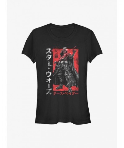 Star Wars: Visions Darth Vader Samurai Girls T-Shirt $5.18 T-Shirts