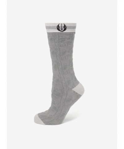 Star Wars Obi Wan Kenobi Gray Men's Socks $6.37 Socks