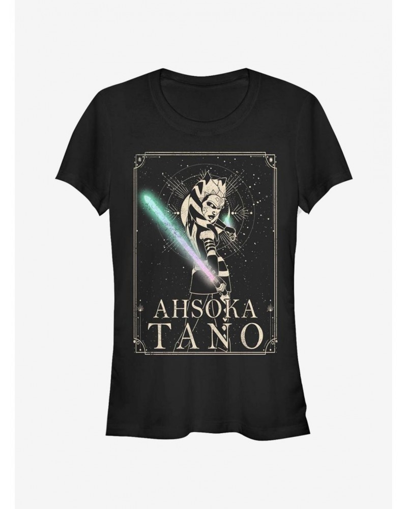 Star Wars: The Clone Wars Ahsoka Celestial Girls T-Shirt $8.09 T-Shirts