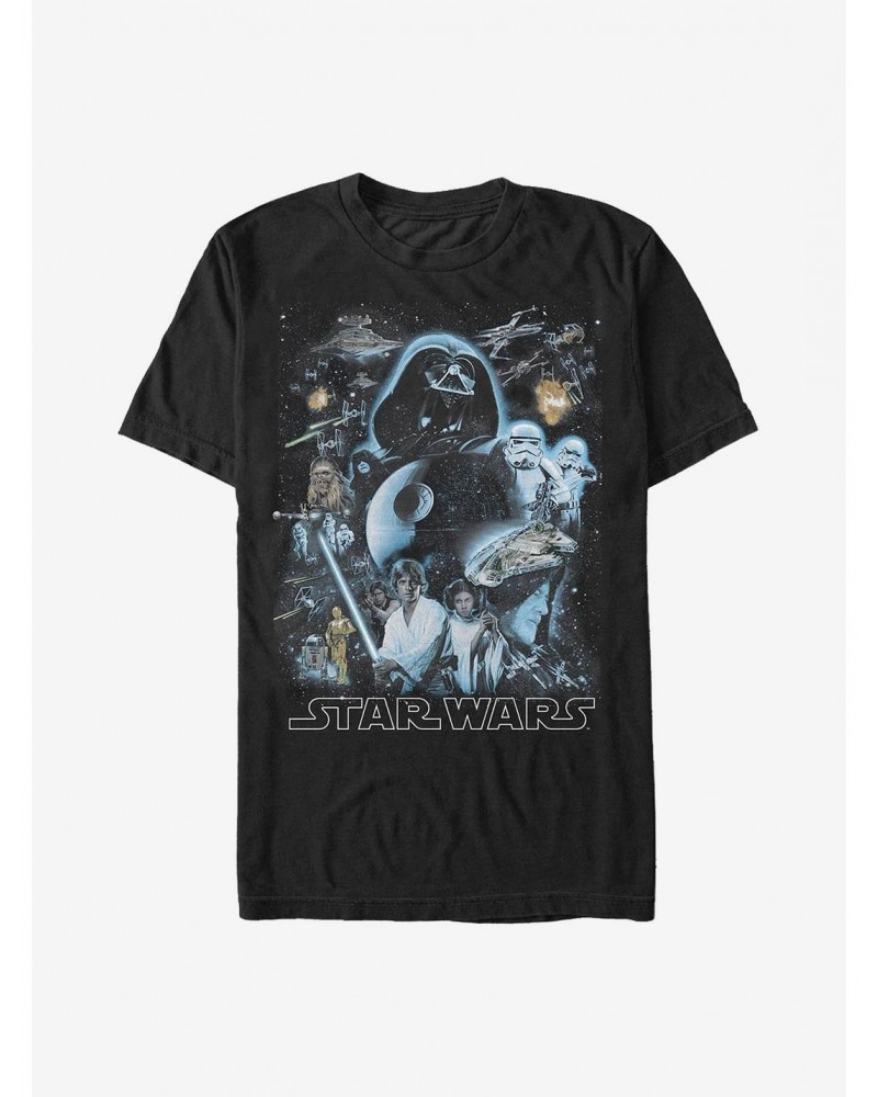 Star Wars Galaxy Of Stars T-Shirt $5.90 T-Shirts