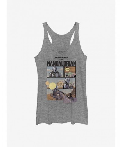 Star Wars The Mandalorian Mando And The Child Comic Girls Tank $8.50 Tanks