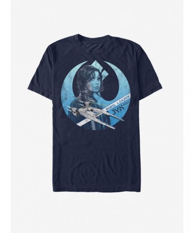 Star Wars Jyn Erso Rebel Crest T-Shirt $7.77 T-Shirts