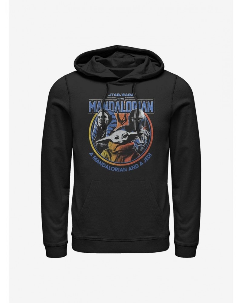 Star Wars The Mandalorian Retro Bright Hoodie $12.21 Hoodies