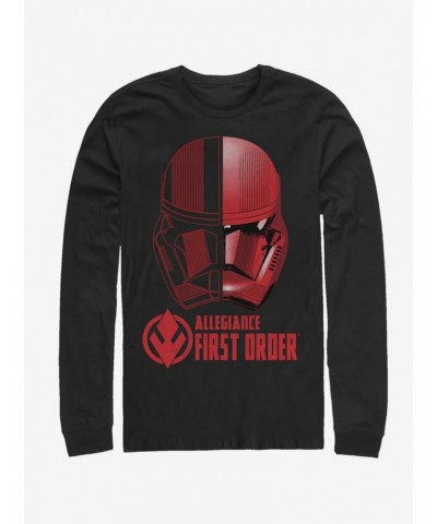 Star Wars Episode IX Rise of Skywalker Red Trooper Split Sith Trooper Long-Sleeve T-Shirt $12.90 T-Shirts